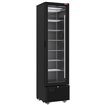 Vitrine ventil&eacute;e n&eacute;gative vitr&eacute;e 221 litres - 7 niveaux fixes - NOIRE - Diamond - SSN33-SB