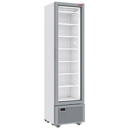 Vitrine ventil&eacute;e n&eacute;gative vitr&eacute;e 221 litres - 7 niveaux fixes - BLANCHE - Diamond - SSN33-SW