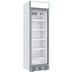 Vitrine ventil&eacute;e positive 382 litres BLANCHE avec caisson lumineux - Diamond - WR-38CA-AW