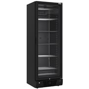 Vitrine ventil&eacute;e n&eacute;gative vitr&eacute;e 382 litres - 5 niveaux fixes - NOIRE - Diamond - WR-39CS-BN