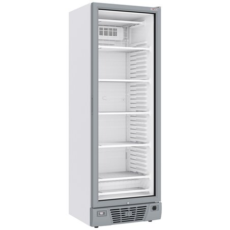 Vitrine ventil&eacute;e n&eacute;gative vitr&eacute;e 382 litres - 5 niveaux fixes - BLANCHE - Diamond - WR-39CS-WN