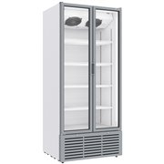 Vitrine ventil&eacute;e positive 804 litres, 2 portes battantes, BLANCHE - Diamond - WR-80SB-SW