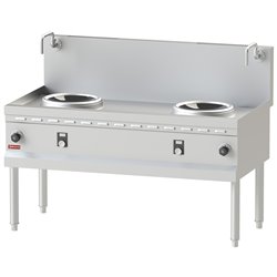 Fourneau wok induction 2 zones - &Oslash;300 MM - Diamond - WIN2-14
