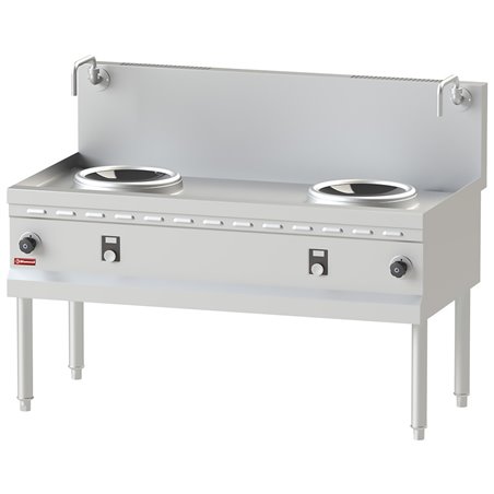 Fourneau wok induction 2 zones - &Oslash;300 MM - Diamond - WIN2-14