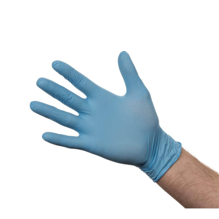 Poedervrije nitril handschoenen S