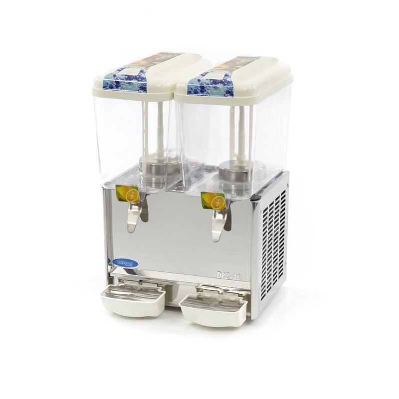 Dispensateur de boissons - 2 x 18 L -  &eacute;lectrique - incl m&eacute;canisme d'agitation - Maxima - 09300535