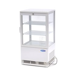 Vitrine r&eacute;frig&eacute;r&eacute;e - 58 L - 43 cm - blanc - Maxima - 09400800