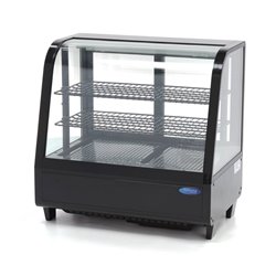 Vitrine &agrave; g&acirc;teaux - 100 L - 68 cm - porte coulissante arri&egrave;re - Maxima - 09400831