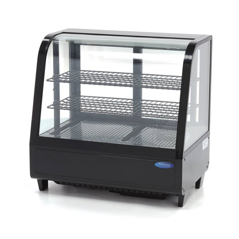 Vitrine &agrave; g&acirc;teaux - 100 L - 68 cm - porte coulissante arri&egrave;re - Maxima - 09400831