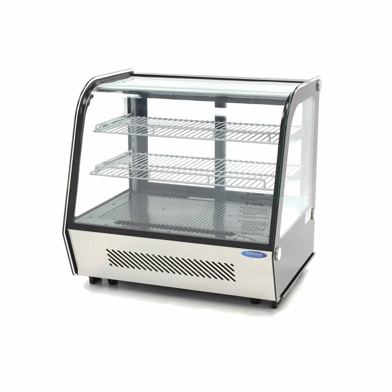 Vitrine &agrave; g&acirc;teaux - 120 L - 70 cm - portes coulissantes arri&egrave;re - Maxima - 09400845