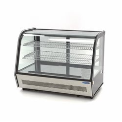 Vitrine &agrave; g&acirc;teaux - 160 L - 88 cm - portes coulissantes arri&egrave;re - Maxima - 09400850