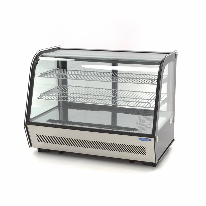 Vitrine &agrave; g&acirc;teaux - 160 L - 88 cm - portes coulissantes arri&egrave;re - Maxima - 09400850