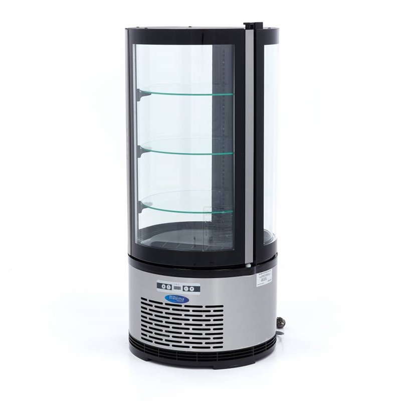 Vitrine &agrave; g&acirc;teaux - 100 L - 48 cm - ronde - Maxima - 09400841
