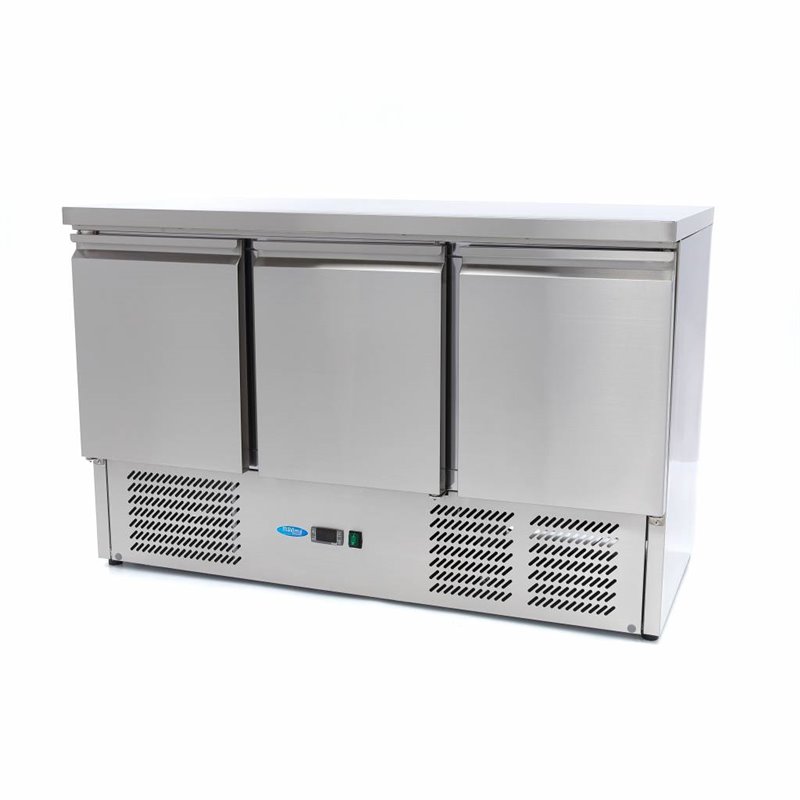 R&eacute;frig&eacute;rateur de comptoir - 137 cm - 3 portes - Maxima - 09400435