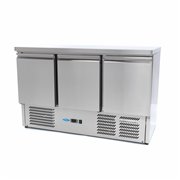 R&eacute;frig&eacute;rateur de comptoir - 137 cm - 3 portes - Maxima - 09400435