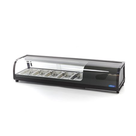 Pr&eacute;sentoir de sushis et de tapas - 52 L - incl 5 x 1/3 GN -  mod&egrave;le de table - Maxima - 09400865