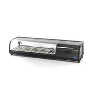 Pr&eacute;sentoir de sushis et de tapas - 52 L - incl 5 x 1/3 GN -  mod&egrave;le de table - Maxima - 09400865