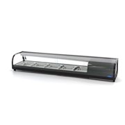 Pr&eacute;sentoir de sushis et de tapas -132 L - incl 5 x 1/2 GN -  mod&egrave;le de table - Maxima - 09400866