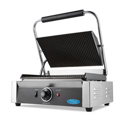 Grill contact - rainur&eacute; - plaque de gril simple - 33,5 cm - Maxima - 09300436