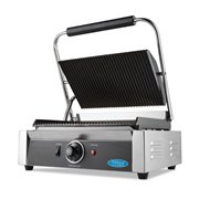 Grill contact - rainur&eacute; - plaque de gril simple - 33,5 cm - Maxima - 09300436