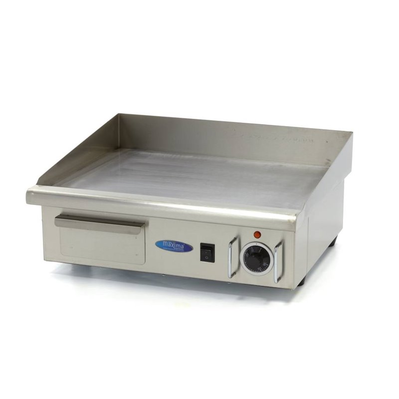 Plaque de gril - lisse - 55 cm - incl plateau d'&eacute;gouttementl - Maxima - 09300065