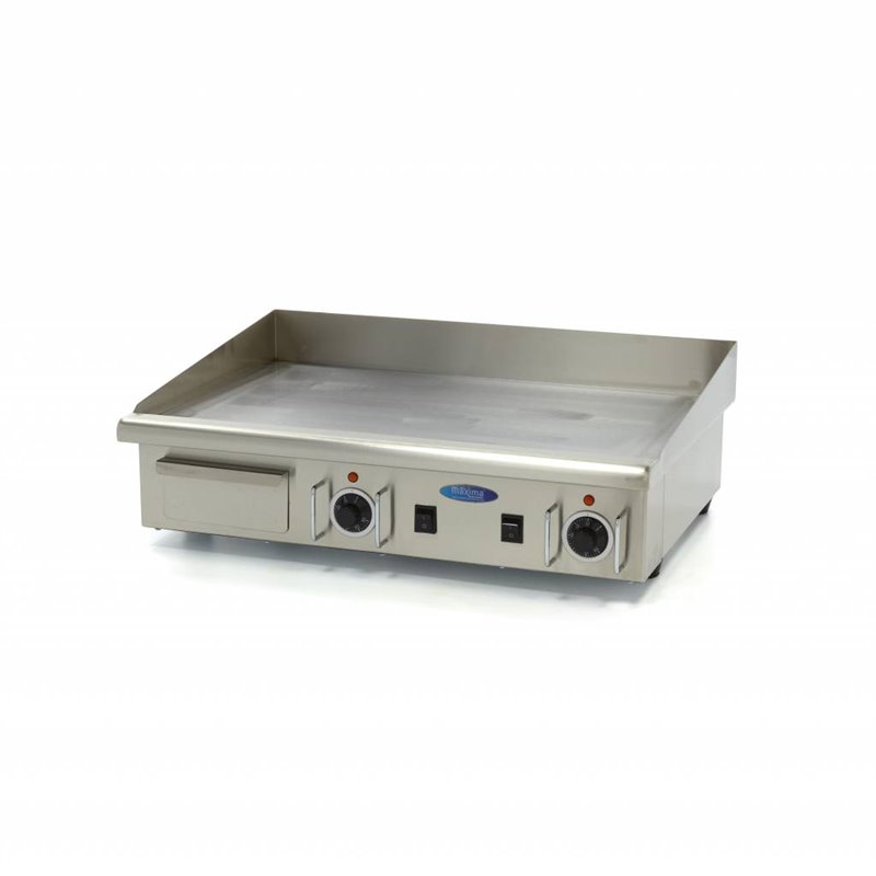 Plaque de gril - lisse - 73 cm - incl plateau d'&eacute;gouttement - 400V - Maxima - 09300075