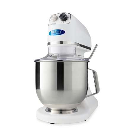 Mixer plan&eacute;taire - 7 L - jusqu'&agrave; 2 kg de p&acirc;te - blanc - Maxima - 09300154