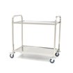 Chariot en acier inoxydable - 2 &eacute;tag&egrave;res - Maxima - 09300545