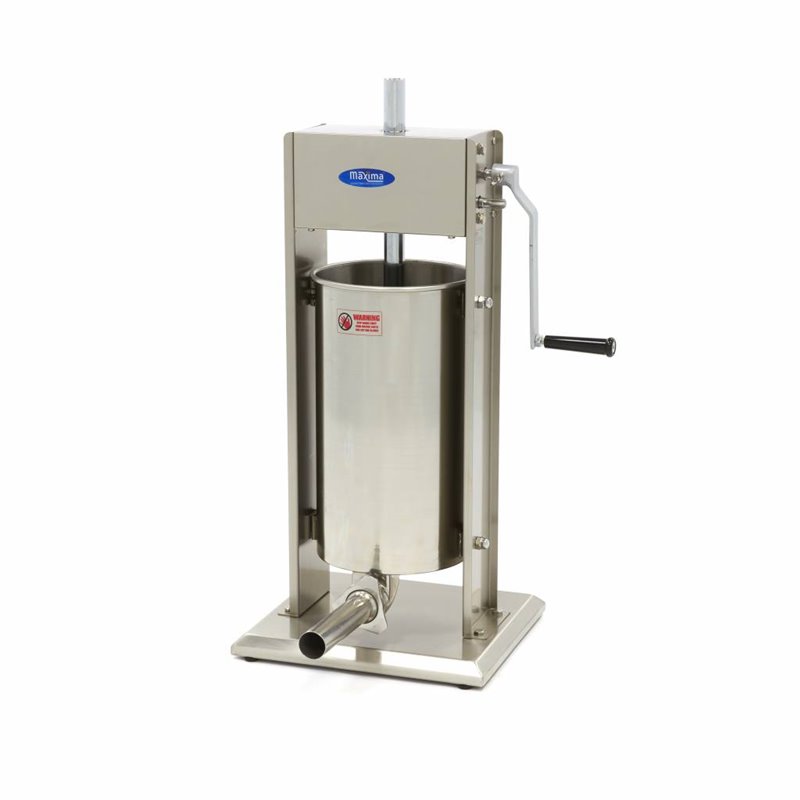 Pouissor &agrave; saucisses - 15 L - verticale - incl 4 tubes de remplissage - Maxima - 09300465