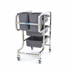 Chariot de nettoyage - 5 bacs inclus - Maxima - 09300544