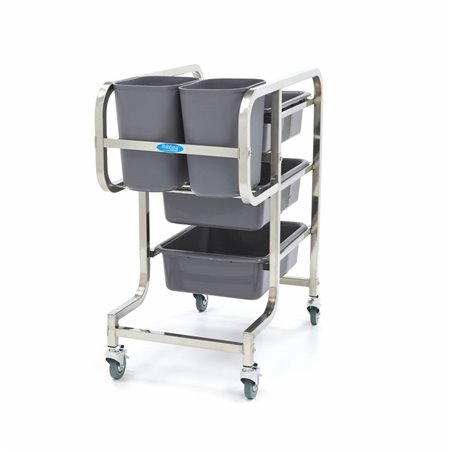 Chariot de nettoyage - 5 bacs inclus - Maxima - 09300544