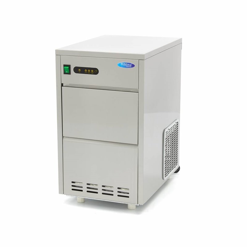 Machine &agrave; gla&ccedil;ons - 24 kg/jour - gla&ccedil;ons creux - refroidissement par air - Maxima - 09300122