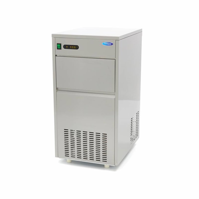 Machine &agrave; gla&ccedil;ons - 60 kg/jour - gla&ccedil;ons creux - refroidissement par air - Maxima - 09300131