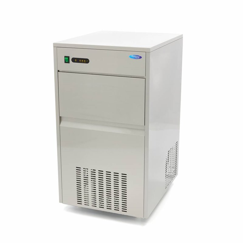 Machine &agrave; gla&ccedil;ons - 80 kg/jour - gla&ccedil;ons creux - refroidissement par air - Maxima - 09300132