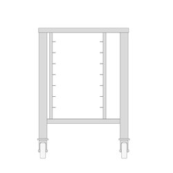 Table with Wheels for Steamer 5X 2/3 GN - Maxima - 08562105