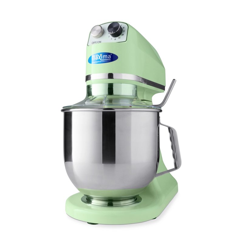 Mixer plan&eacute;taire - 7 L - jusqu'&agrave; 2 kg de p&acirc;te - vert - Maxima - 09300153