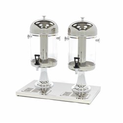 Dispensateur de boissons - 2 x 8 L - tube de refroidissement central - fonctionne sans &eacute;lectricit&eacute; - Maxima - 09300542