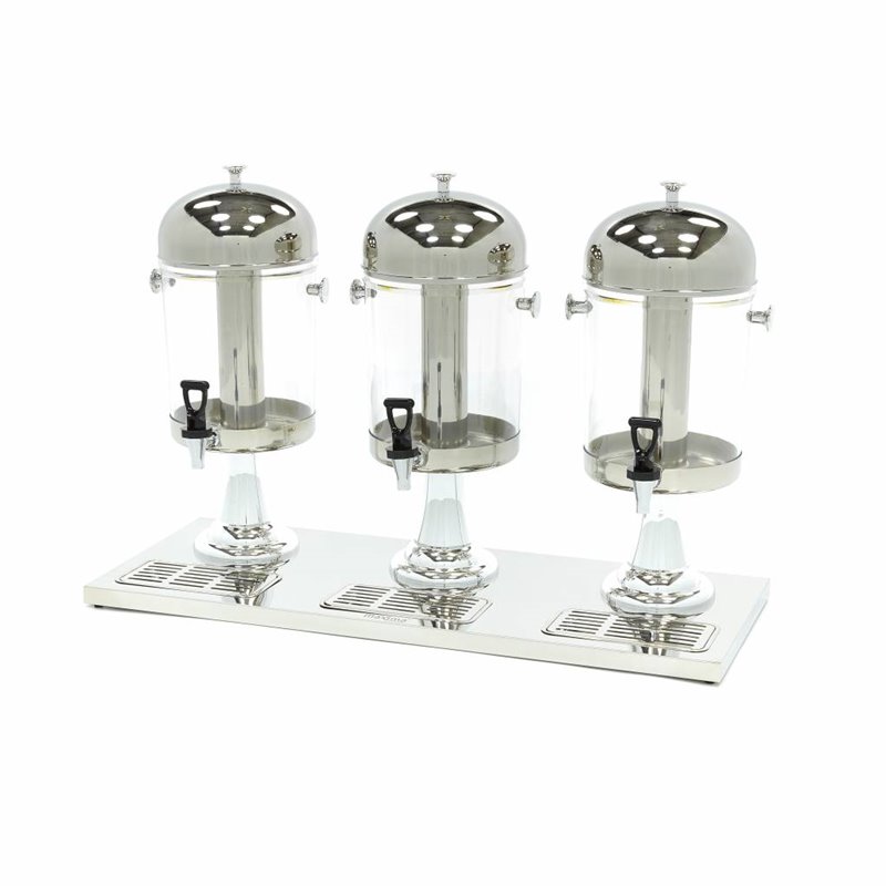 Dispensateur de boissons - 3 x 8 L - tube de refroidissement central - fonctionne sans &eacute;lectricit&eacute; - Maxima - 09300543