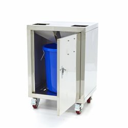 Chariot pour presse-agrumes orange - compact - avec seau &agrave; d&eacute;chets - sur roues - Maxima - 09360030