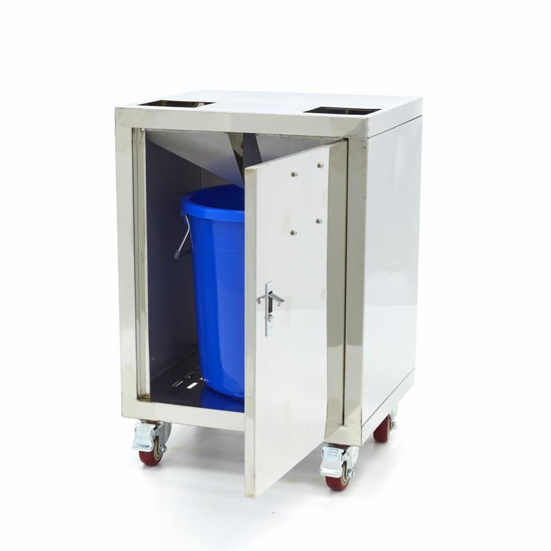 Chariot pour presse-agrumes orange - compact - avec seau &agrave; d&eacute;chets - sur roues - Maxima - 09360030