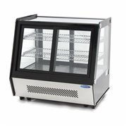 Vitrine &agrave; g&acirc;teaux - 125 L - 71 cm - portes coulissantes avant et arri&egrave;re - Maxima - 09400847