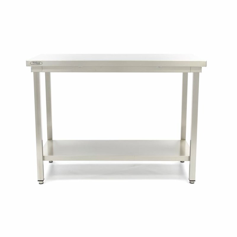 Table en acier inoxydable - 100 x 70 cm - hauteur r&eacute;glable - Maxima - 09364006