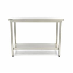 Table en acier inoxydable - 160 x 70 cm - hauteur r&eacute;glable - Maxima - 09364015