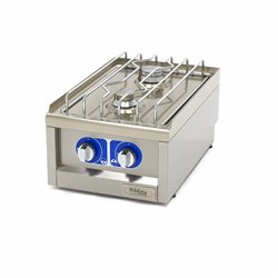 Cuiseur de qualit&eacute; commerciale - 2 br&ucirc;leurs - unit&eacute; simple - profondeur 60 cm - gaz - Maxima - 09391510