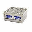 Cuiseur de qualit&eacute; commerciale - 4 br&ucirc;leurs - unit&eacute; double - profondeur 60 cm - gaz - Maxima - 09391520
