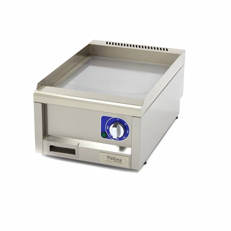 Gril de qualit&eacute; commerciale - lisse - unit&eacute; simple - profondeur 60 cm - &eacute;lectrique - Maxima - 09391610
