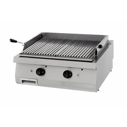 Heavy Duty gril en pierre de lave - unit&eacute; double - profondeur 70 cm - gaz - Maxima - 09398000