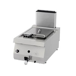 Heavy Duty friteuse - 1 x 12 L - unit&eacute; simple - profondeur 70 cm - avec robinet de vidange - gaz - Maxima - 09395002