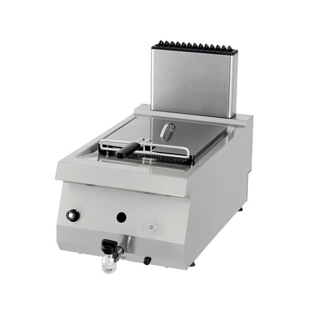 Heavy Duty friteuse - 1 x 12 L - unit&eacute; simple - profondeur 70 cm - avec robinet de vidange - gaz - Maxima - 09395002