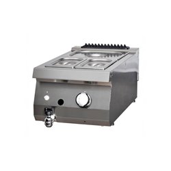 Heavy Duty bain marie - unit&eacute; simple - profondeur 70 cm - gaz - Maxima - 09395005